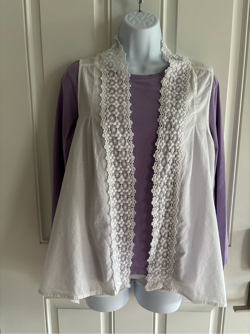 White Lace Vest